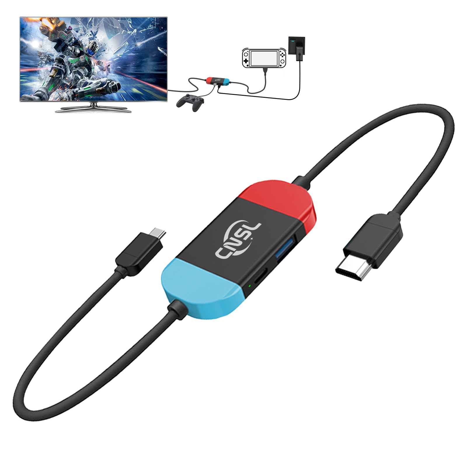 Amazon.co.jp: 「スイッチ ドックなし」CNSLミニSwitch ドック＆交換