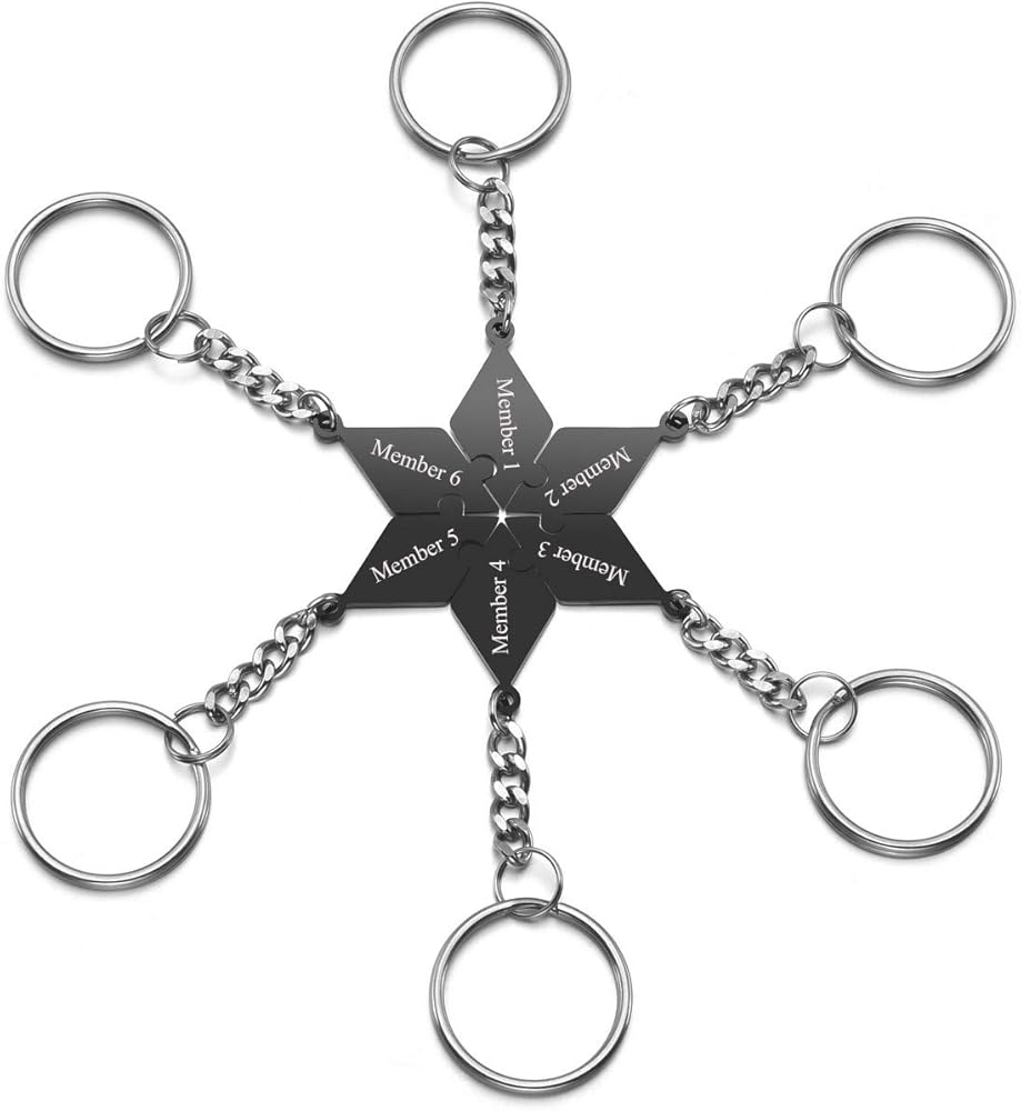 Amazon.com: Jovivi Personalized Custom Best Friend Keychains for 6