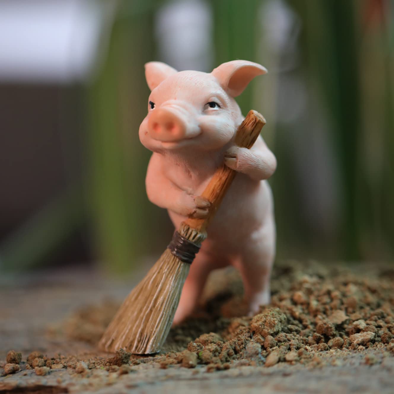 Amazon.co.jp: LxRx9 豚置物 かわいい アニマル 可愛い オブジェ F