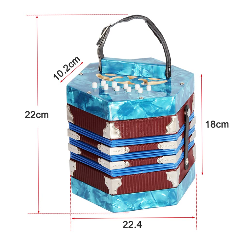 Amazon | Sasuori コンサーティーナ アコーディオン 20ボタン 40