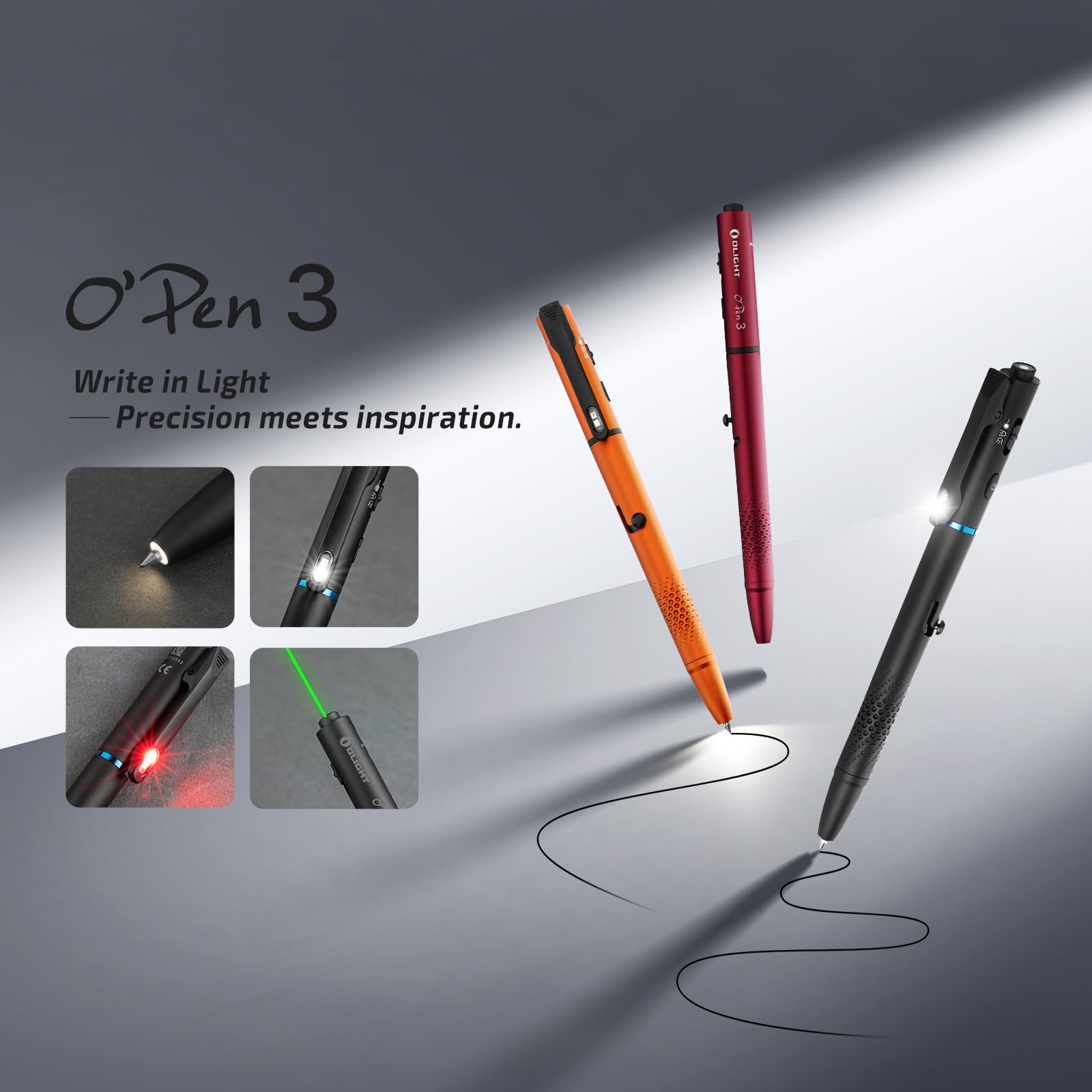 Amazon.co.jp: OLIGHT O'Pen 3 EDCペンライト(ワインレッド