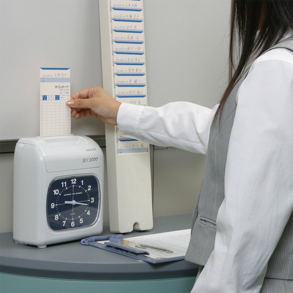 Amazon.co.jp: Amano BX2000 Time Card, Time Recorder, White