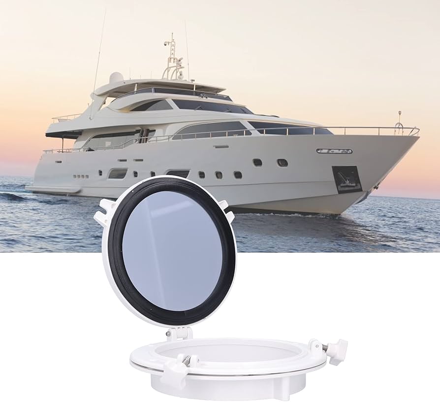 Amazon | 船ウィンドウ 、舷窓 14 丸窓 10 インチ 丸型ポートライト