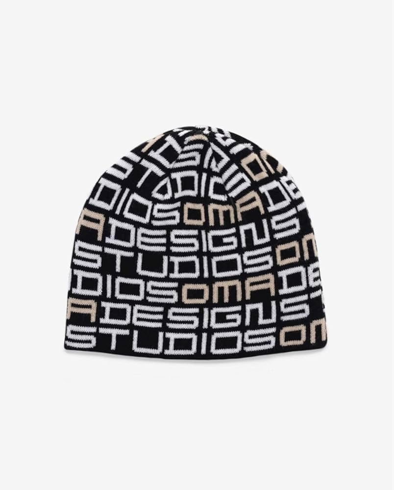 Amazon.co.jp: oMA DESIGN SKULL CAP BLACKビーニー 海外限定