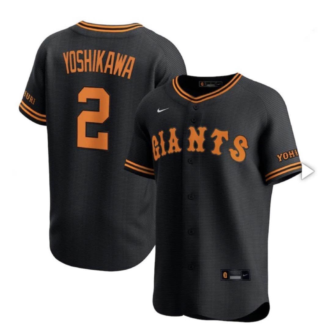 岡本選手 3rdユニフォーム 2024チャンピオンエンブレム ブラック 読売