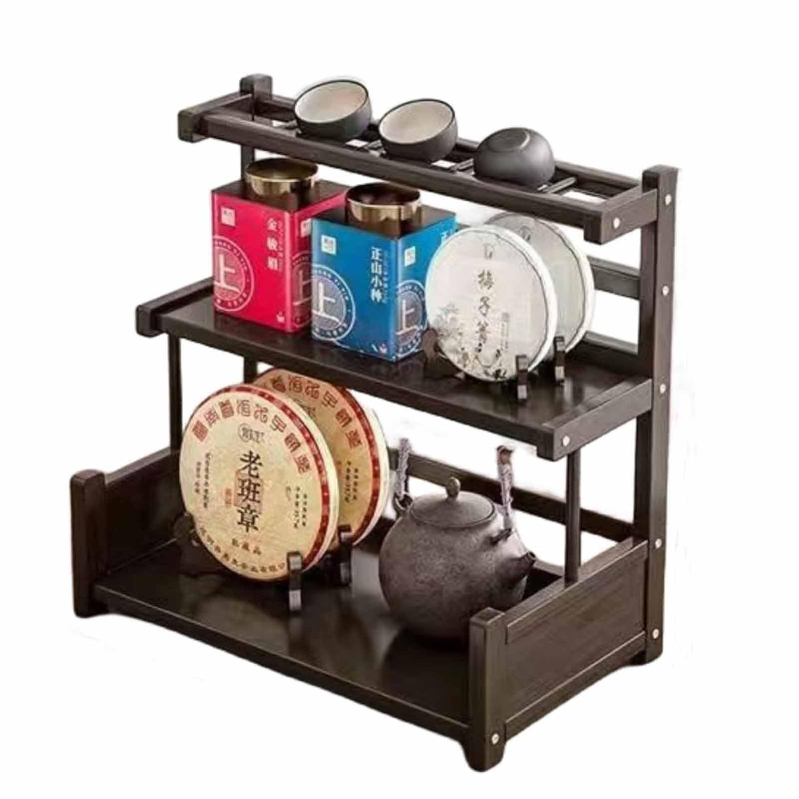 Amazon | 茶杯 ティーポット 収納ラックディスプレイ棚 アンティーク