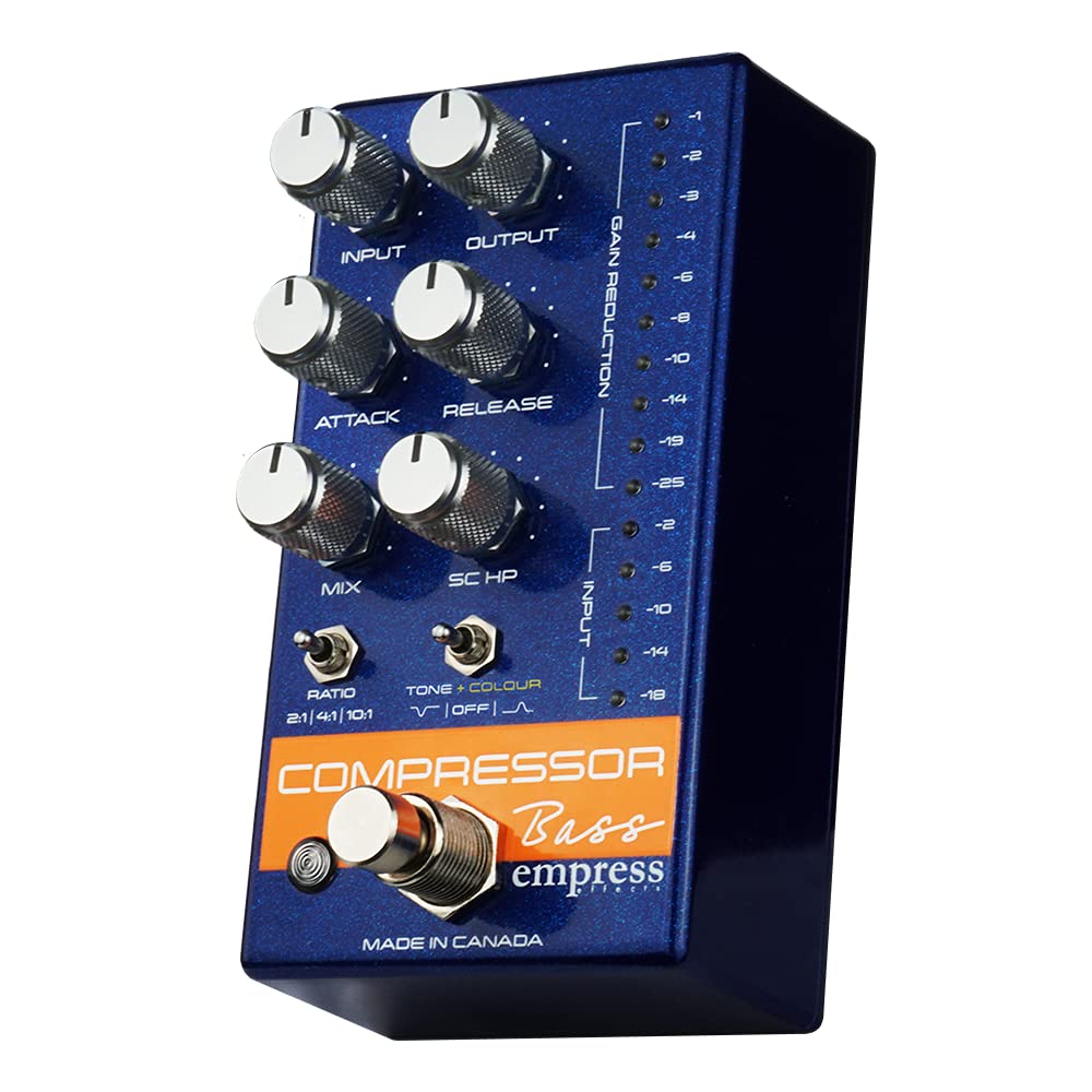 Amazon.com: Empress Effects Bass Compressor Effects Pedal, Blue