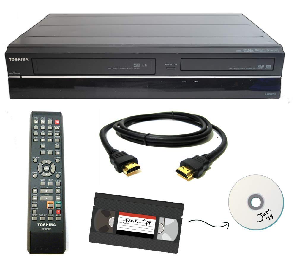 Amazon.com: Toshiba VHS to DVD Recorder VCR Combo w/ Remote, HDMI