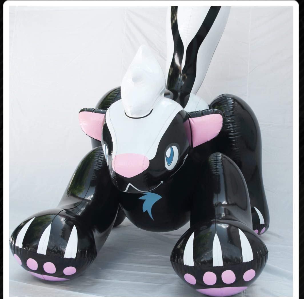 Amazon | ブラック スカンク ツヤあり フロート 空気ビニール風船 浮き