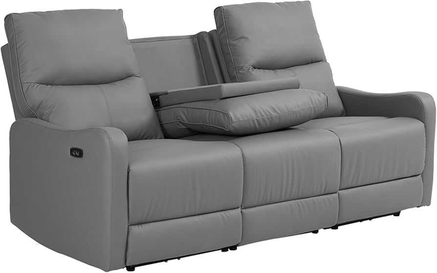 Amazon｜リクライニングソファー 電動 3人掛け 左右電動式 オットマン