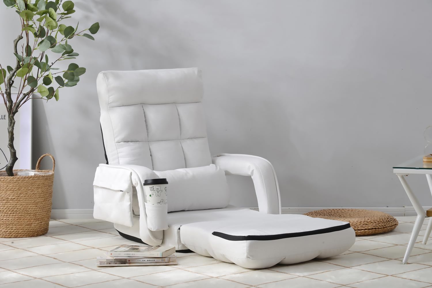 Amazon｜KJUUJE座椅子 リクライニング 14段ギア リクライニング