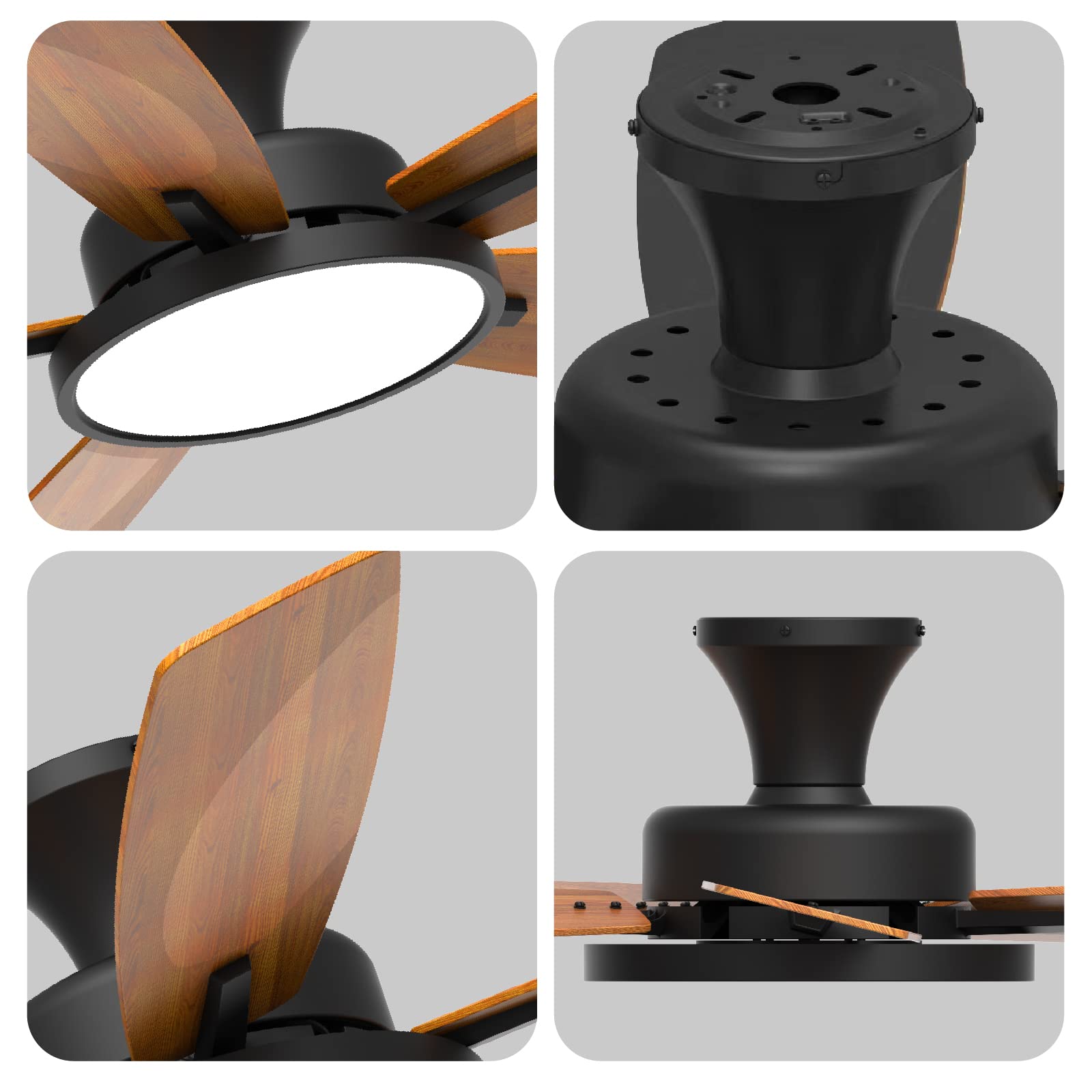 Amazon.co.jp : TALOYA シーリングファンライト LED天井ファンライト