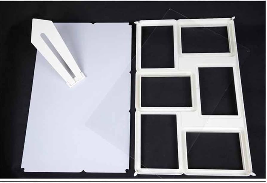 Amazon.co.jp: [LSDZW] フォトフレーム 6窓 L判 6枚 ナチュラル 写真