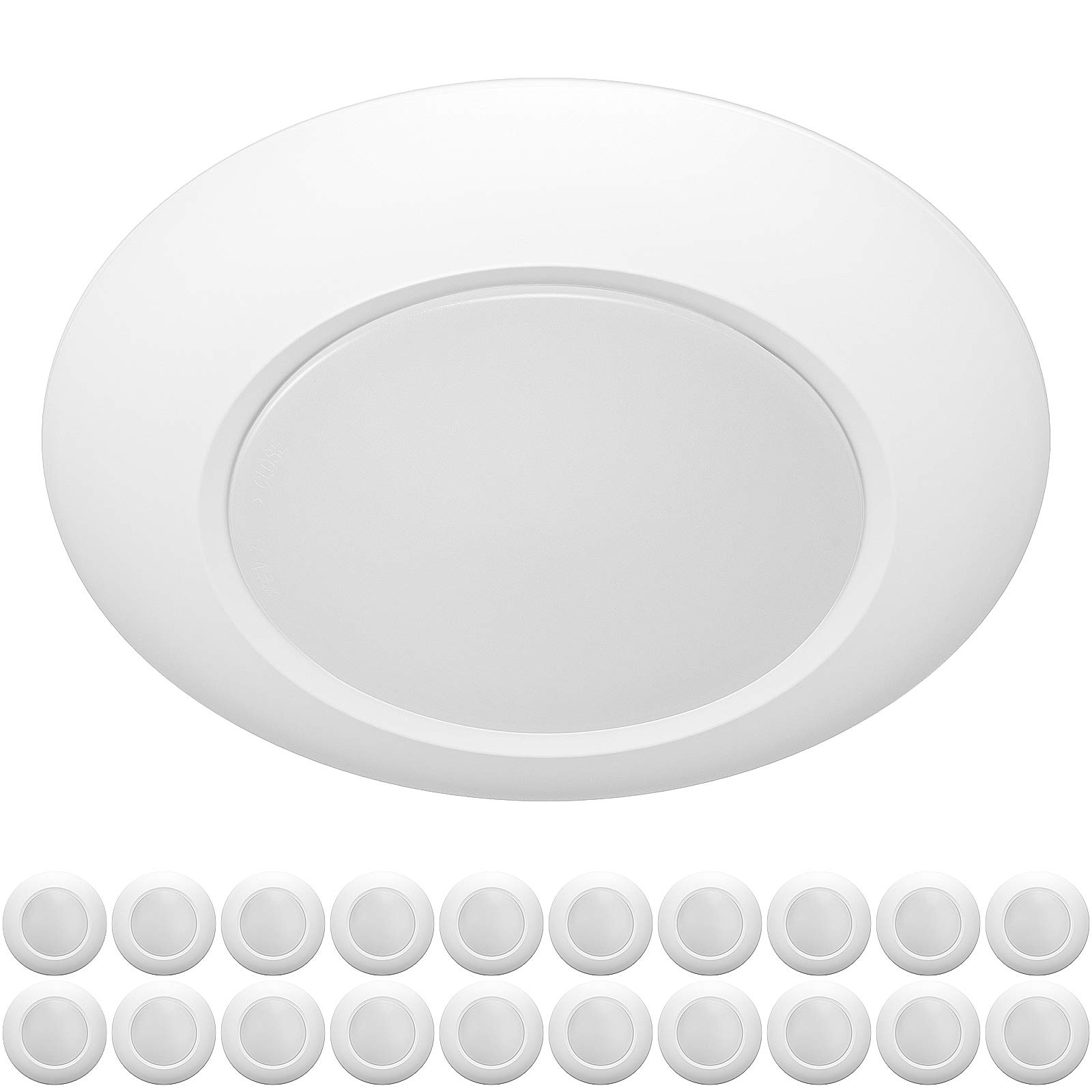 ZAGO 20 Packs 6 Inch LED Disk Light Surface Mount Low Profile