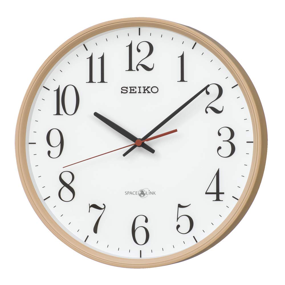 Amazon.co.jp: セイコークロック 掛け時計 ナチュラル 衛星 電波