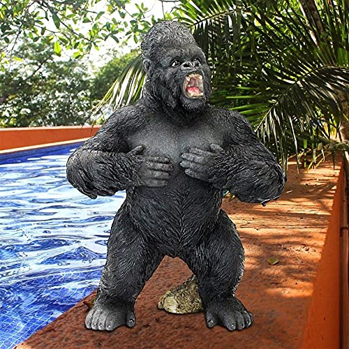 Amazon.co.jp: 洋彫刻大型類人猿ゴリラ動物彫像霊長類ジャングル