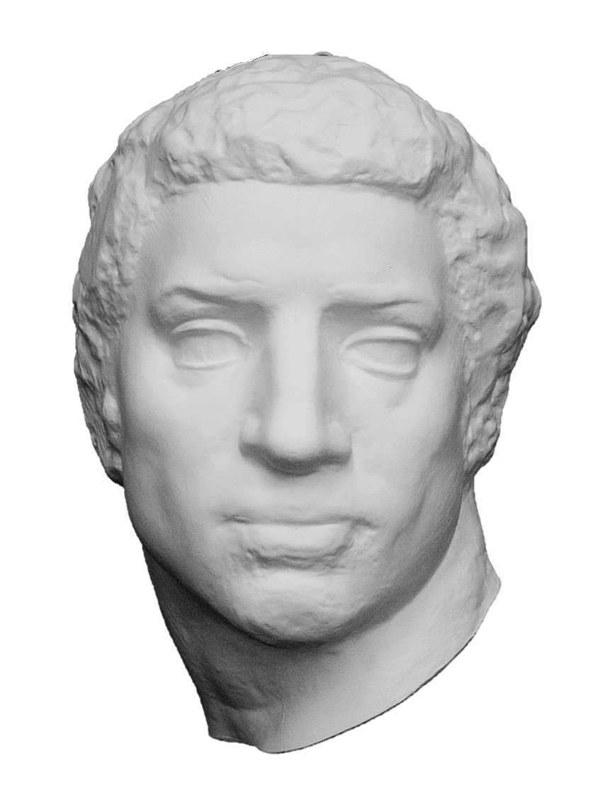 Amazon.co.jp: 石膏像 M－493 ブルータス半面 H．34cm