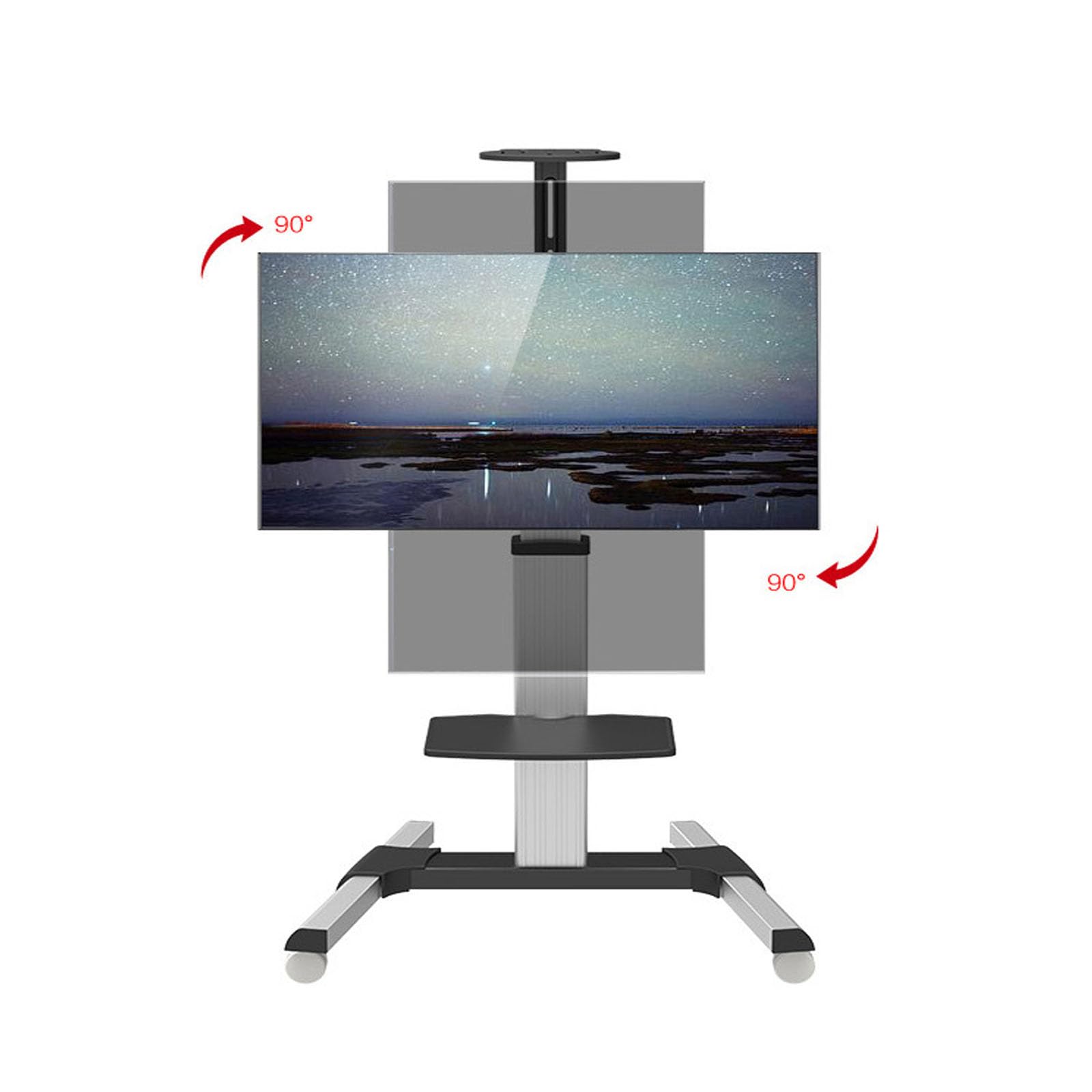 Amazon.co.jp: BESSTER 大型テレビスタンドキャスター 壁寄せ ハイ