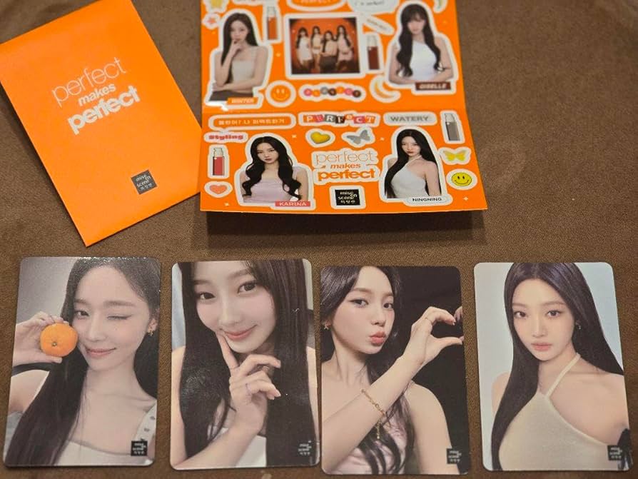 Amazon.co.jp: ミジャンセン aespa トレカ 4枚ステッカー パーフェクト