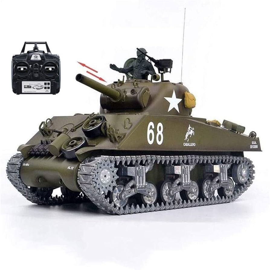 Amazon.co.jp: 最新7.0 ver 戦車 ラジコン米陸軍シャーマンM4A3中戦車