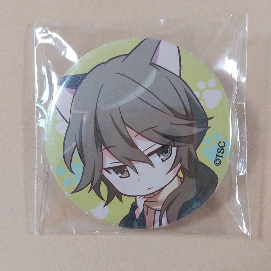 Amazon.co.jp: お可 成猫 菱田春草 明治東亰恋伽 缶バッジ めいこい