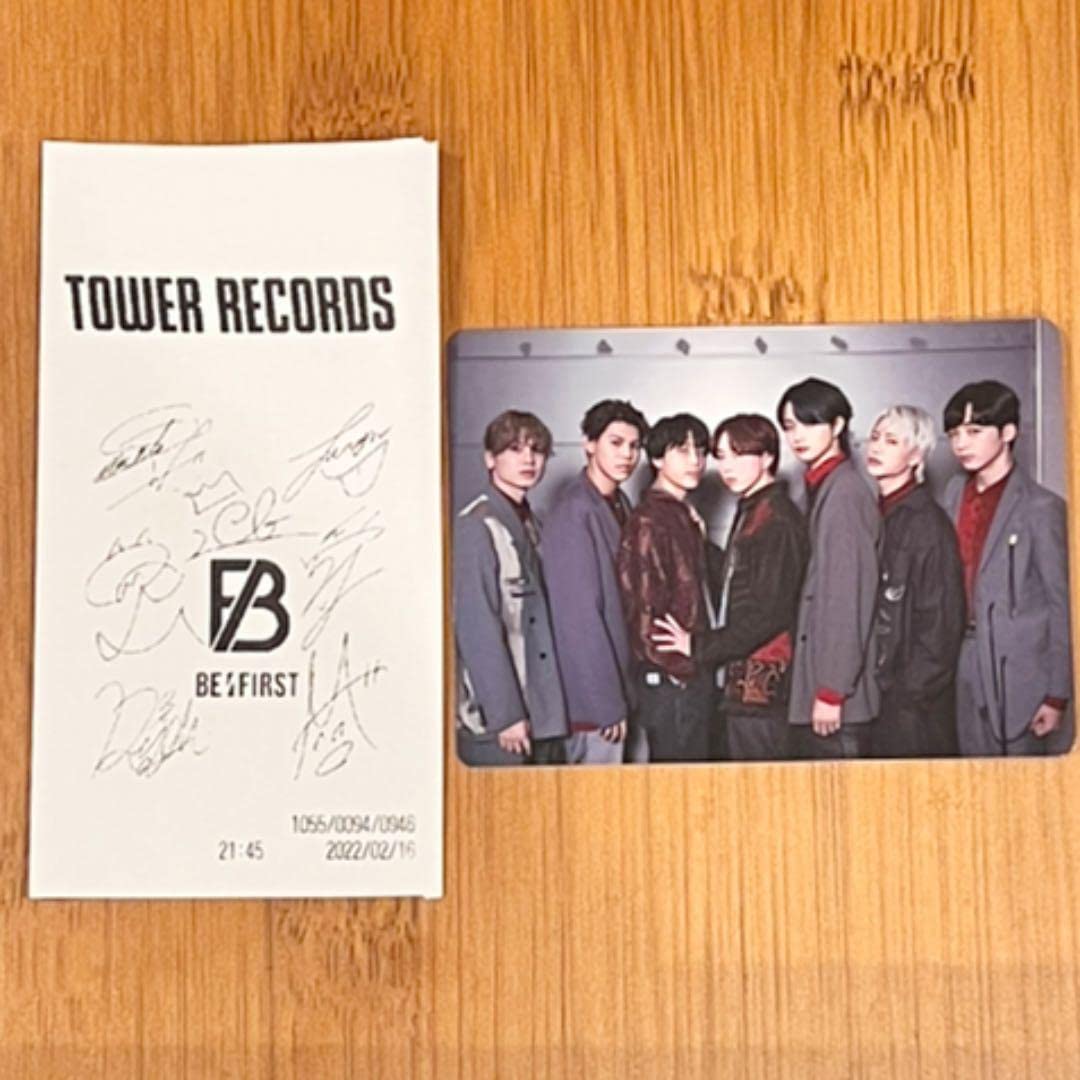 Amazon.co.jp: BE:FIRST サイン レシート ＋ フォトカード セット