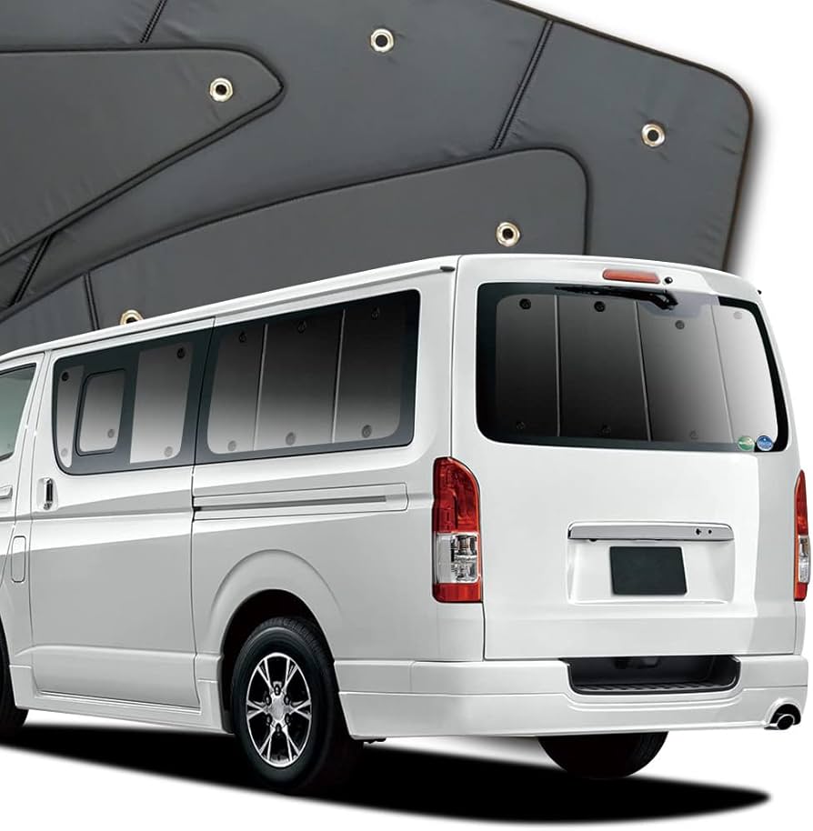 Amazon | 趣味職人 プライバシー サンシェード 車 ハイエース 200系 1