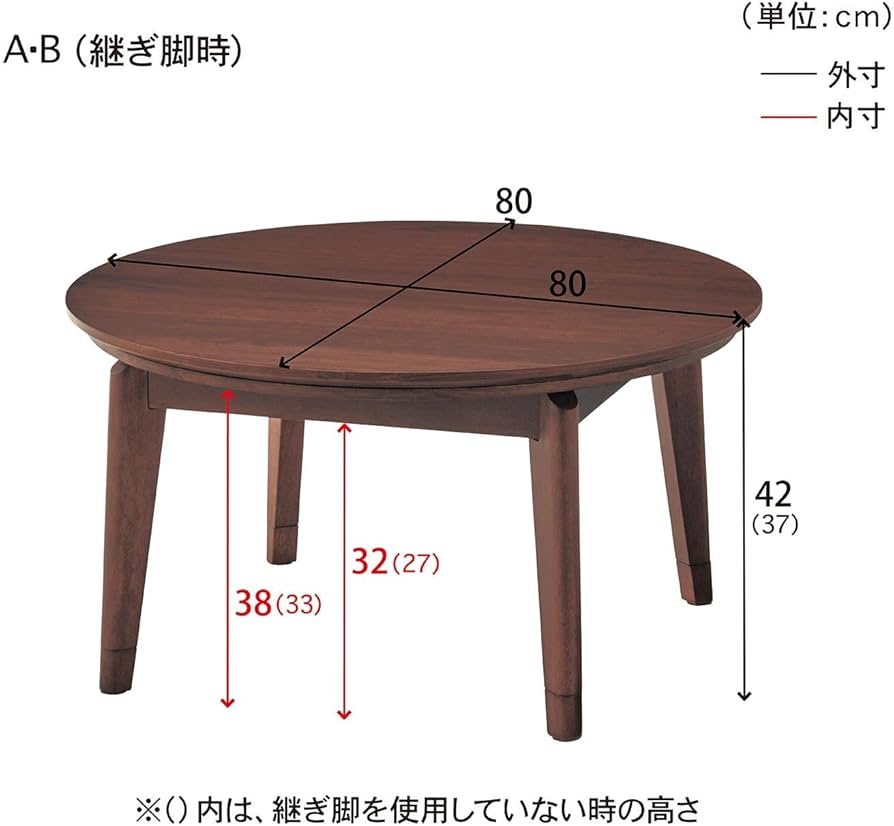 Amazon.co.jp : [ベルメゾン] こたつ 円形 ヒーターが選べる 年中