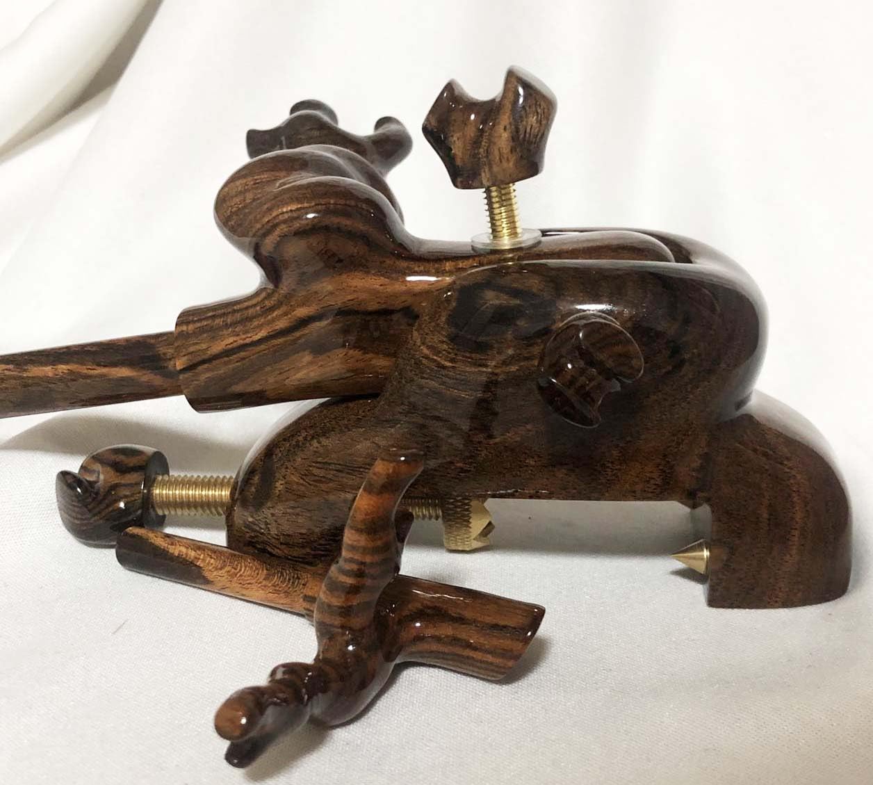 Amazon.co.jp: 【宇智波】ヘラブナ万力 天然木黒金柿 大砲型万力 へら