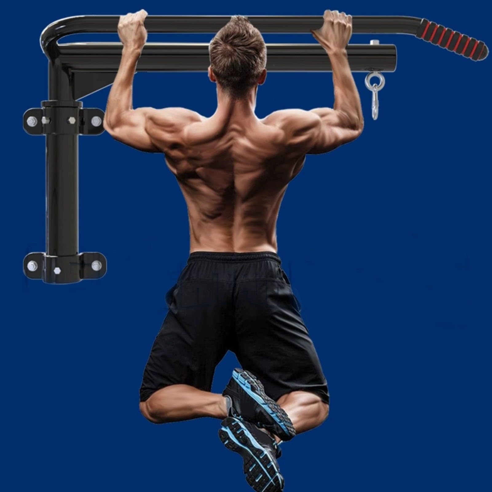 Amazon.co.jp: 懸垂バー壁掛け、フックとフォームハンドル付き多機能