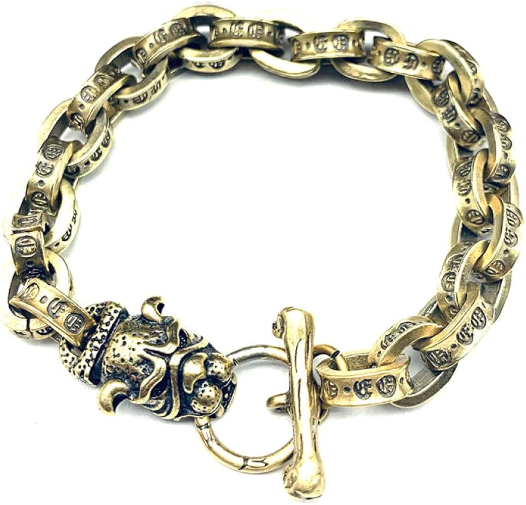 Amazon | ヴィンテージフレンチブロンズブルドッグブレスレット