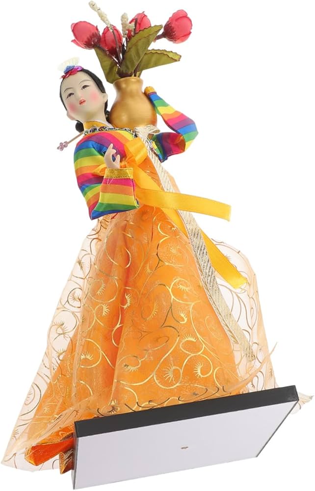 Amazon.co.jp: Mipcase 韓国のハンボック人形伝統的な手作りのハン