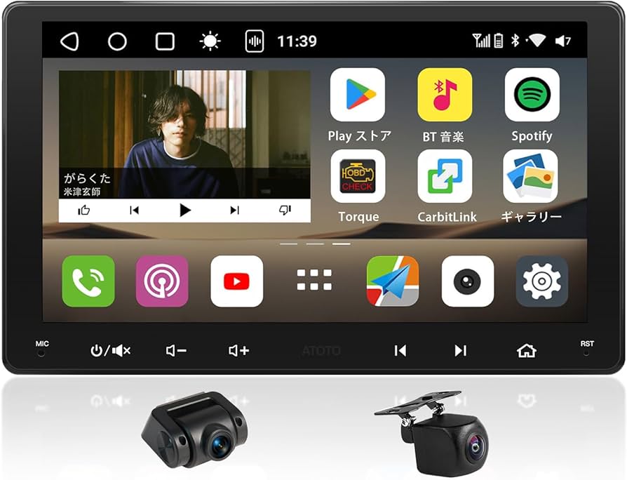 Amazon.co.jp: ATOTOOUT 2DIN ディスプレイオーディオ【9インチ QLED