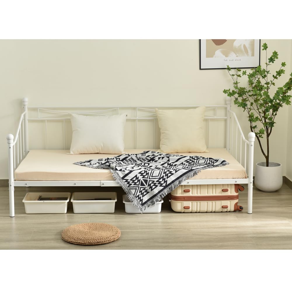 Amazon｜【ホワイト】シングルベッド パイプベッド ベッド シングル