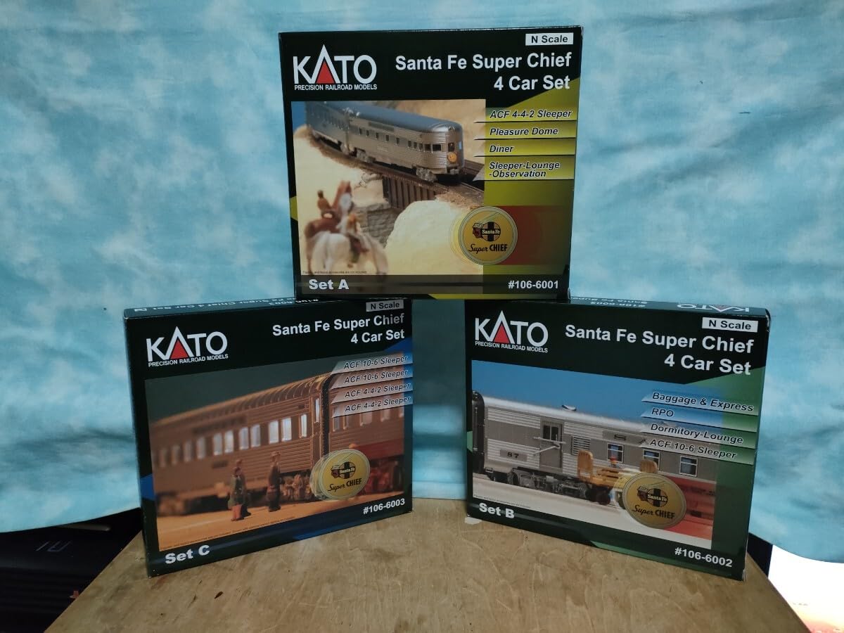 Amazon | KATO USA N サンタフェ スーパーチーフ ABC 客車12両セット