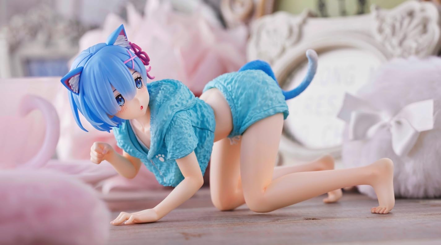 Amazon.co.jp: リゼロ Desktop Cute フィギュア レム Cat room wear