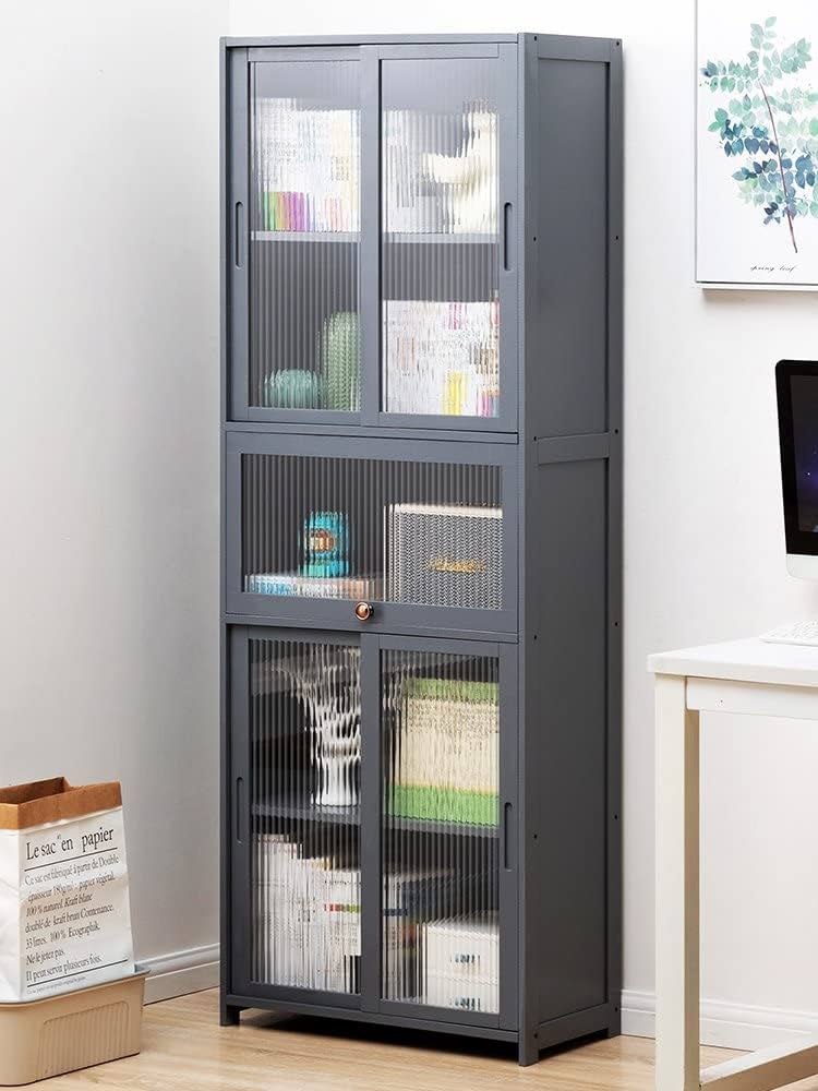 Amazon.co.jp: KAPMIF食器棚 キャビネット チェスト ガラス扉 サイド