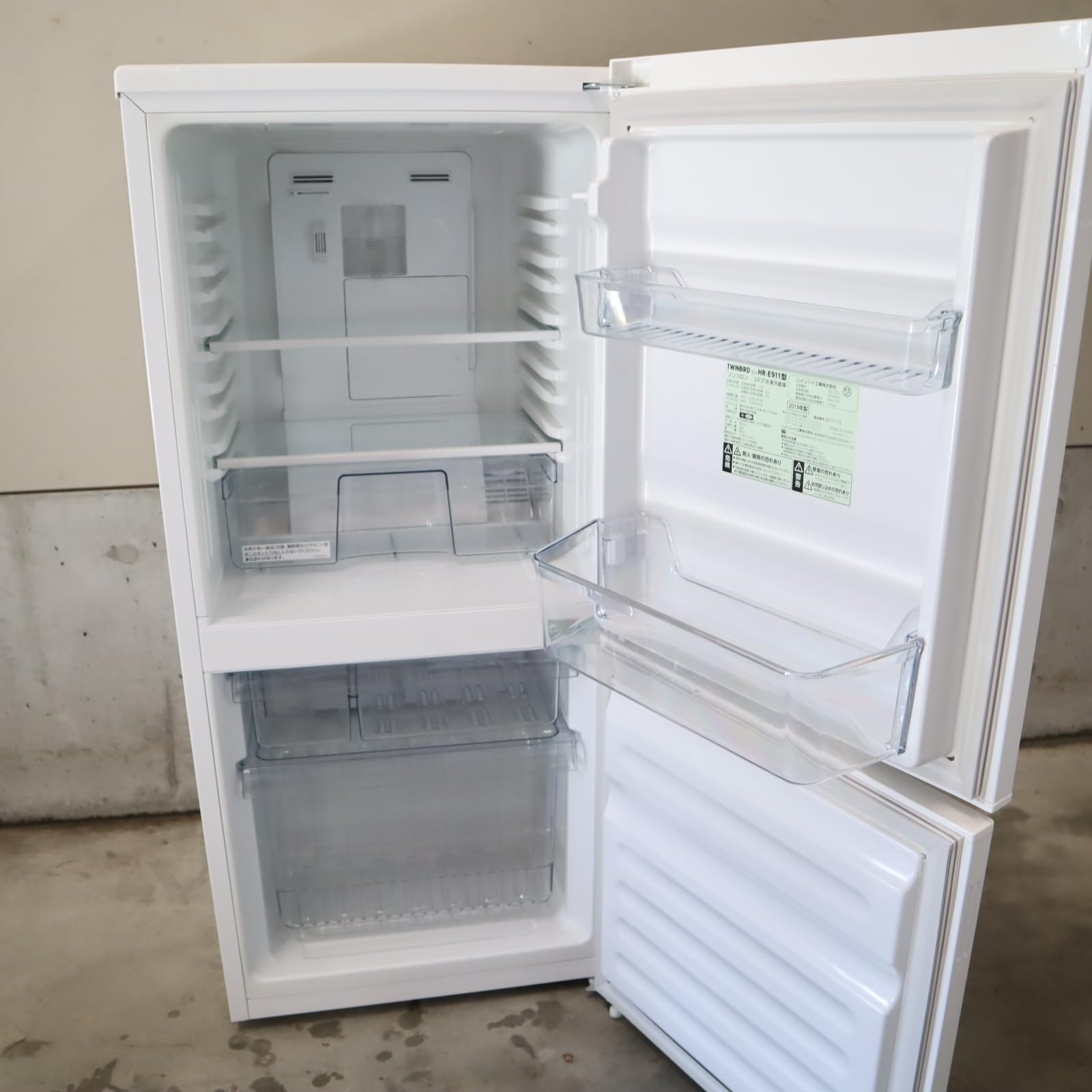 Amazon | ツインバード 2ドア冷凍冷蔵庫 110L ホワイト ツインバード