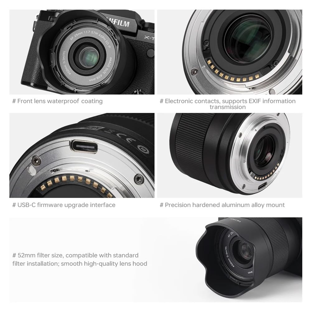 Amazon.co.jp: Viltrox AF 25mm F1.7 単焦点レンズ 大口径 軽量 小型