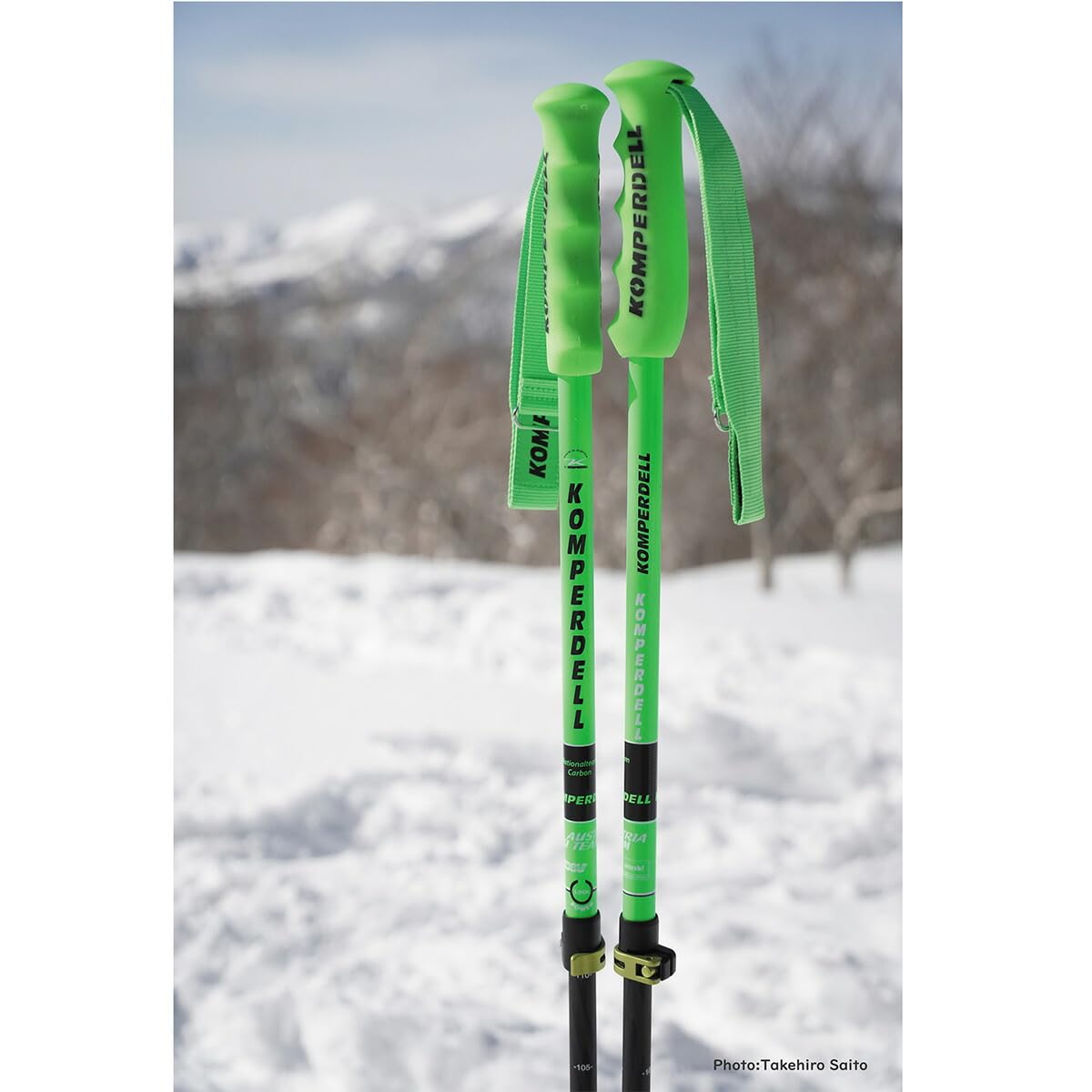 Amazon.co.jp: KOMPERDELLスキーポール ストック 伸縮式ストック