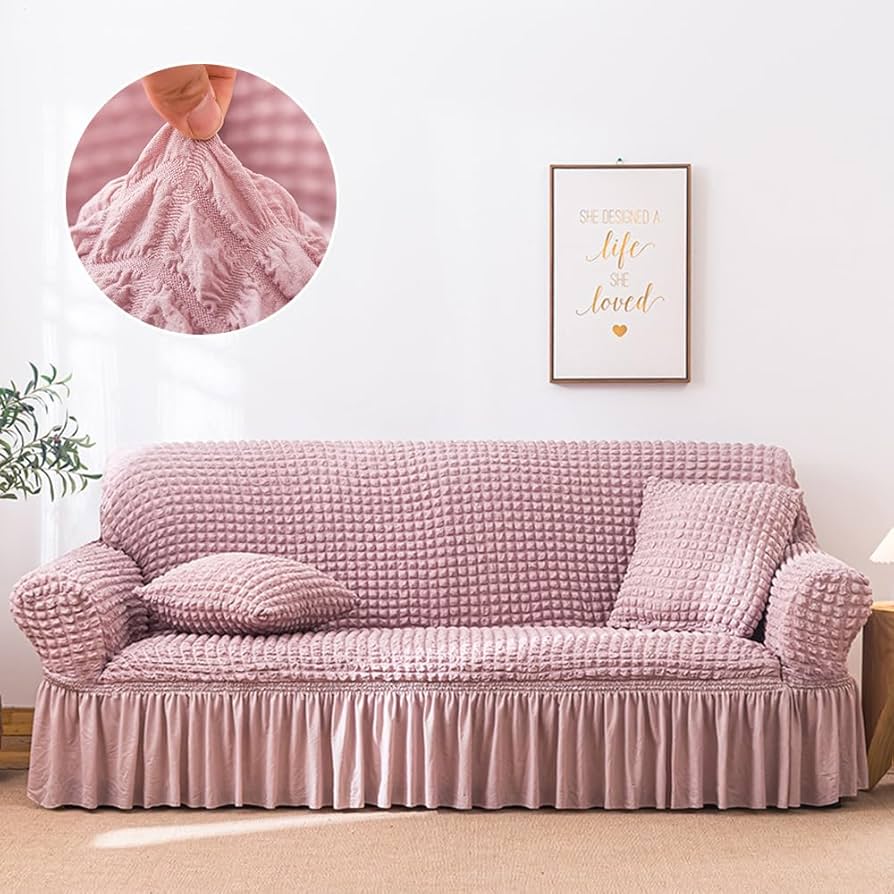 Amazon｜ソファーカバー 1-3人掛け 肘付き 北欧風 フリル マルチカバー