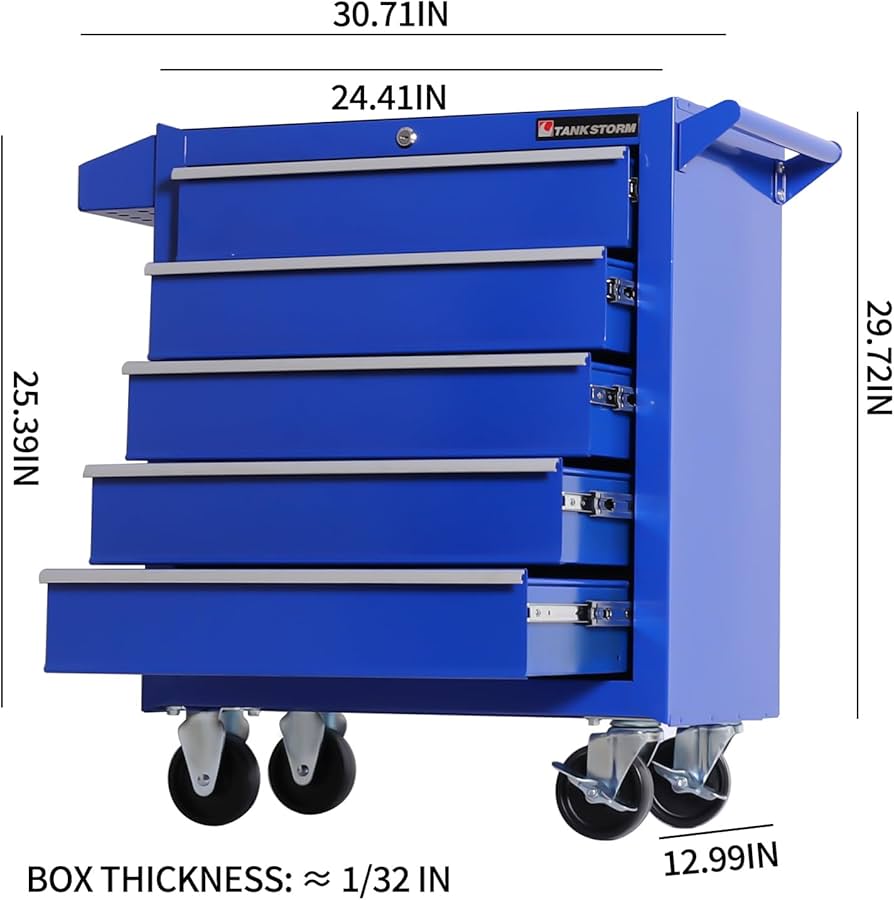 Amazon.com: TANKSTORM Tool Chest Heavy Duty Cart Steel Rolling