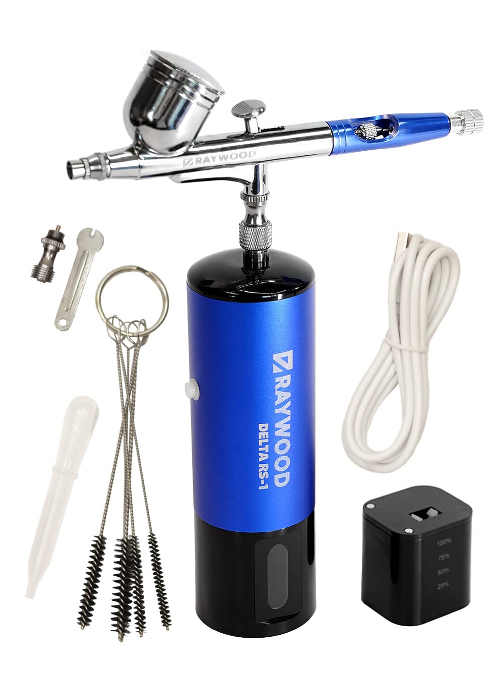 Amazon.co.jp: RAYWOOD エアブラシ デルタ 充電式 コンプレッサー