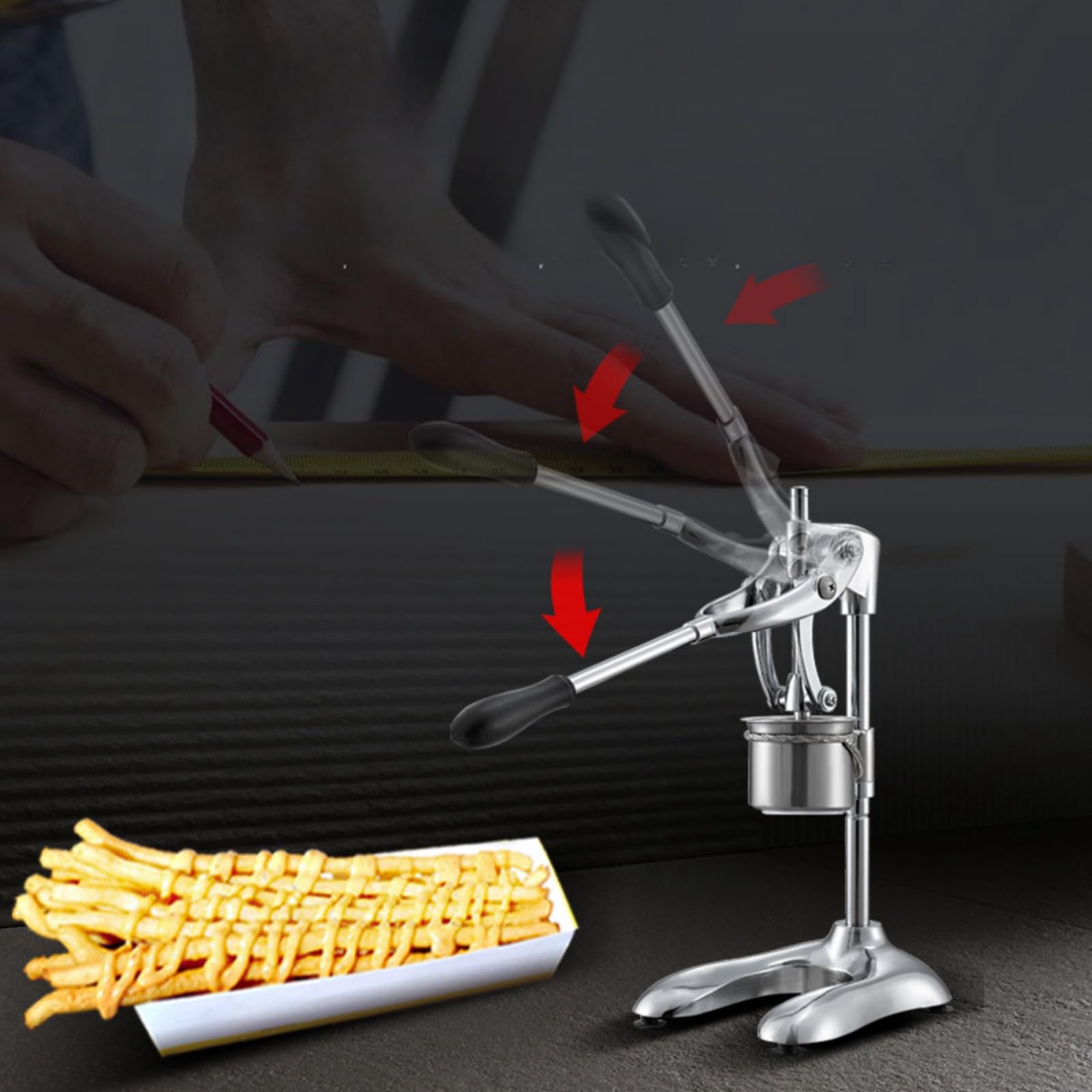 Amazon｜ロングポテトマシン フライドポテトマシン マッシャー ポテト