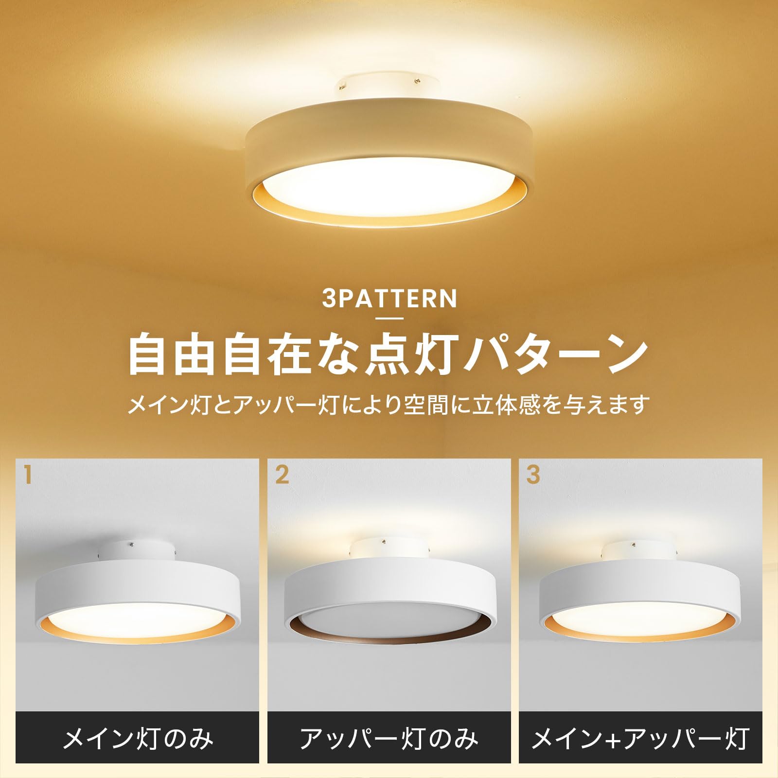 Amazon.co.jp : LOWYA ロウヤ シーリングライト 照明 天井照明 間接