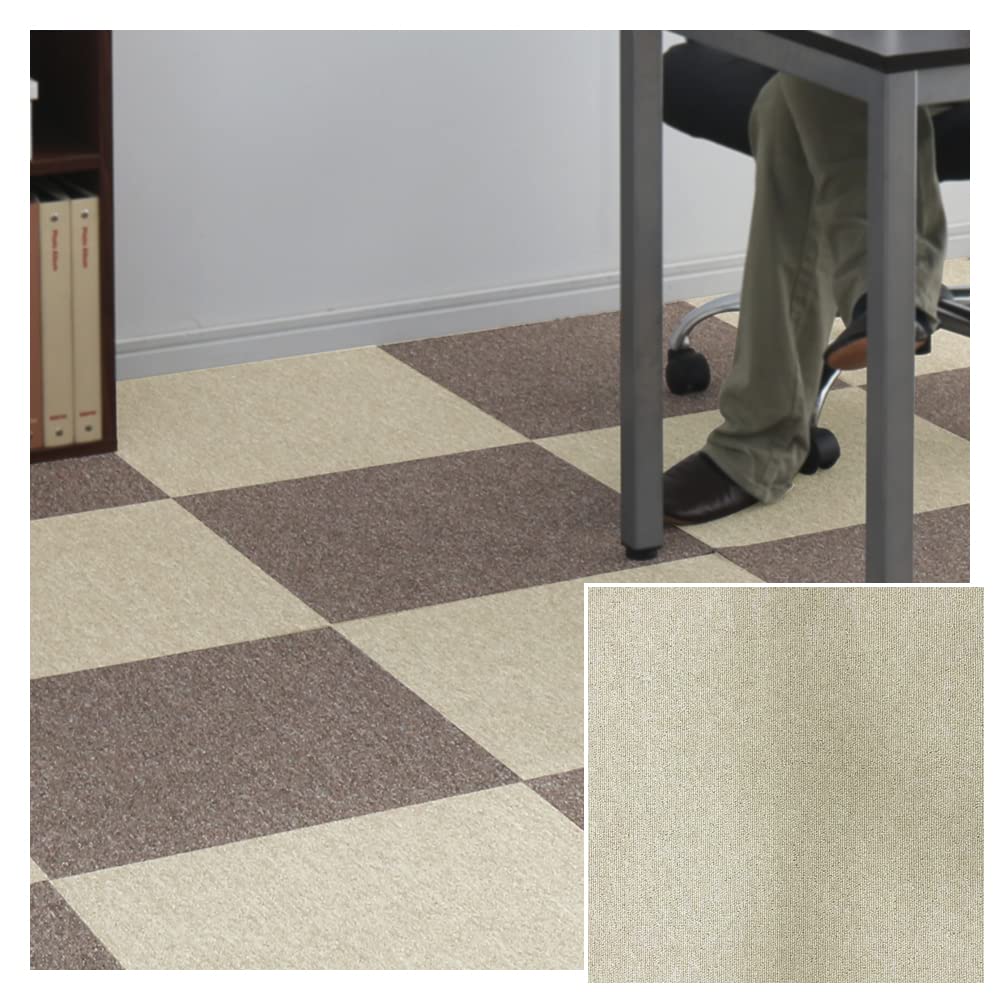 Amazon.co.jp: タイルカーペット MJ-1006 50×50cm アイボリー 20枚入