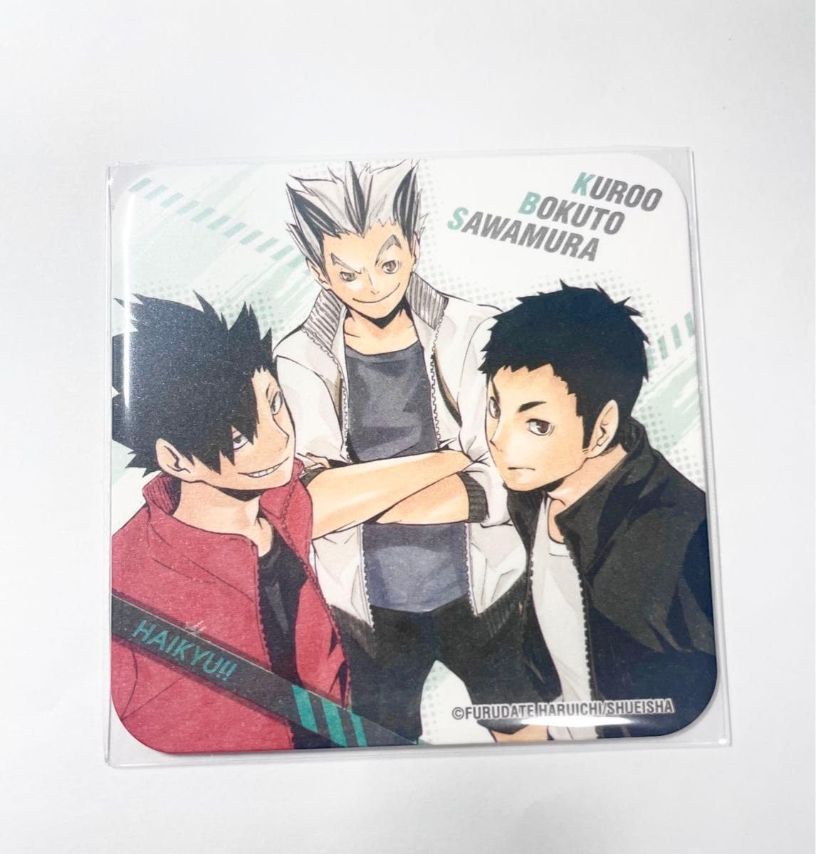 Amazon.co.jp: ハイキュー アートコースター 黒尾鉄朗 木兎光太郎 澤村
