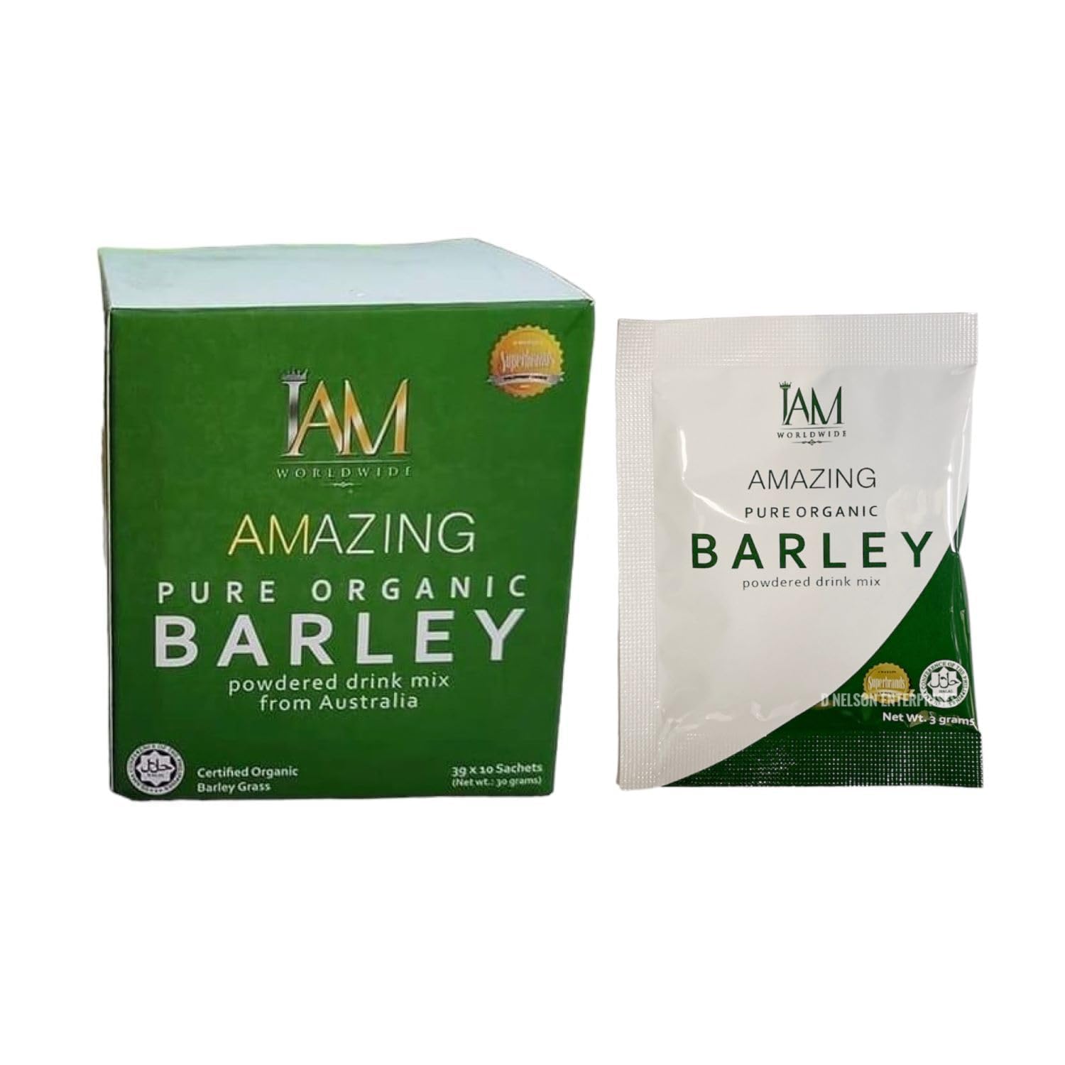 Amazing Pure Organic Barley Powdered Drink Mix 3g x 10 sachet