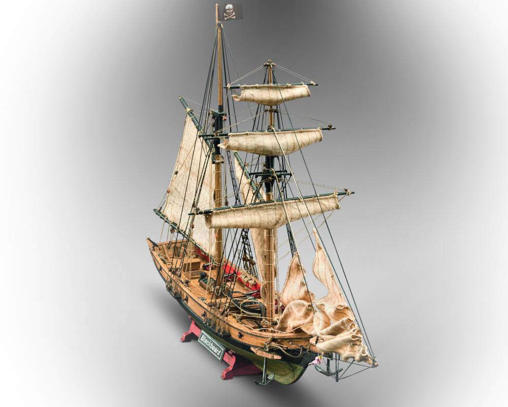 Amazon | 木製帆船模型キット マモリ社 MV82 海賊船 ブラックベアード
