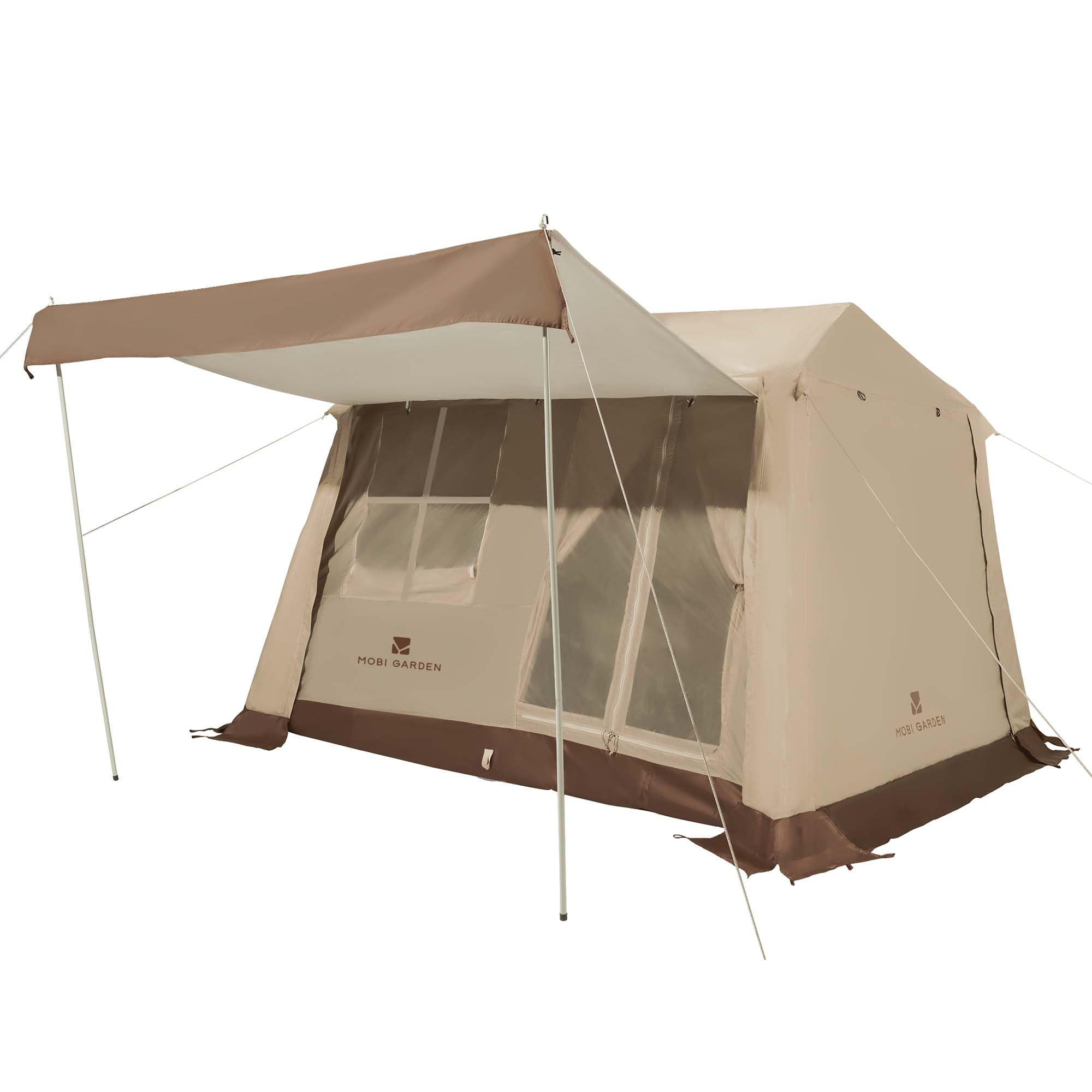 未開封 MOBI GARDEN ワンタッチ テント ‎ロッジ型 Amazon.co.jp: MOBI